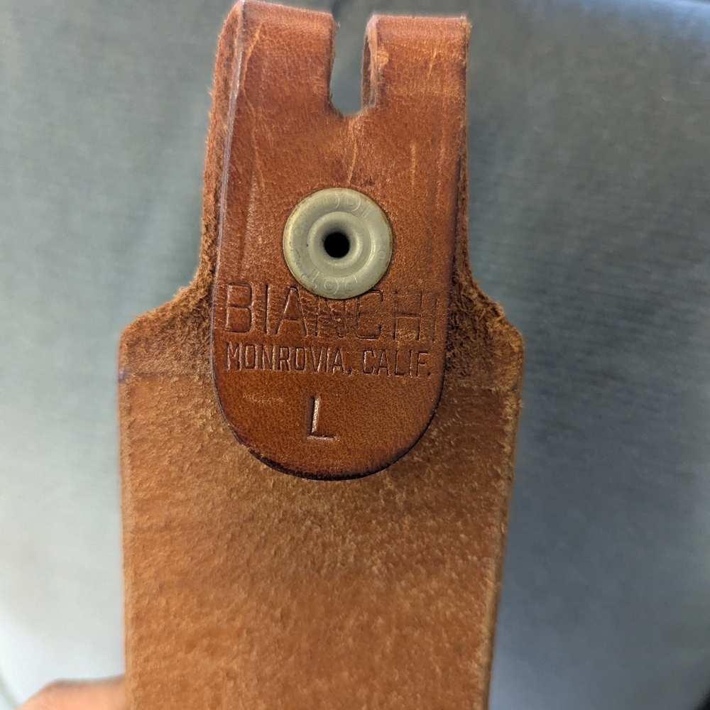Bianchi Leather Belt Loop Holster - Brown